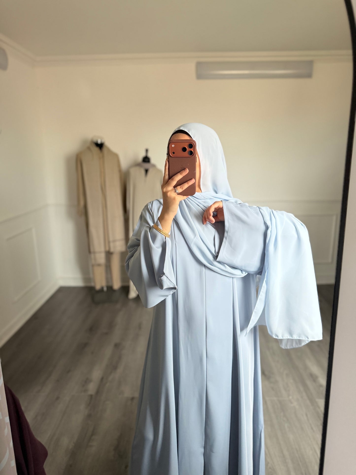 ABAYA SORAYA — bleu ciel