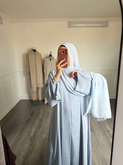 ABAYA SORAYA — bleu ciel