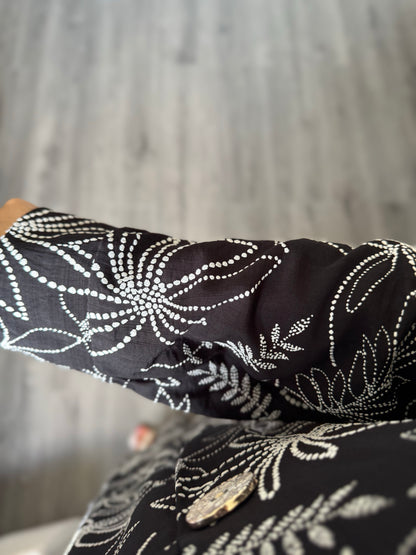 Robe à motif noir