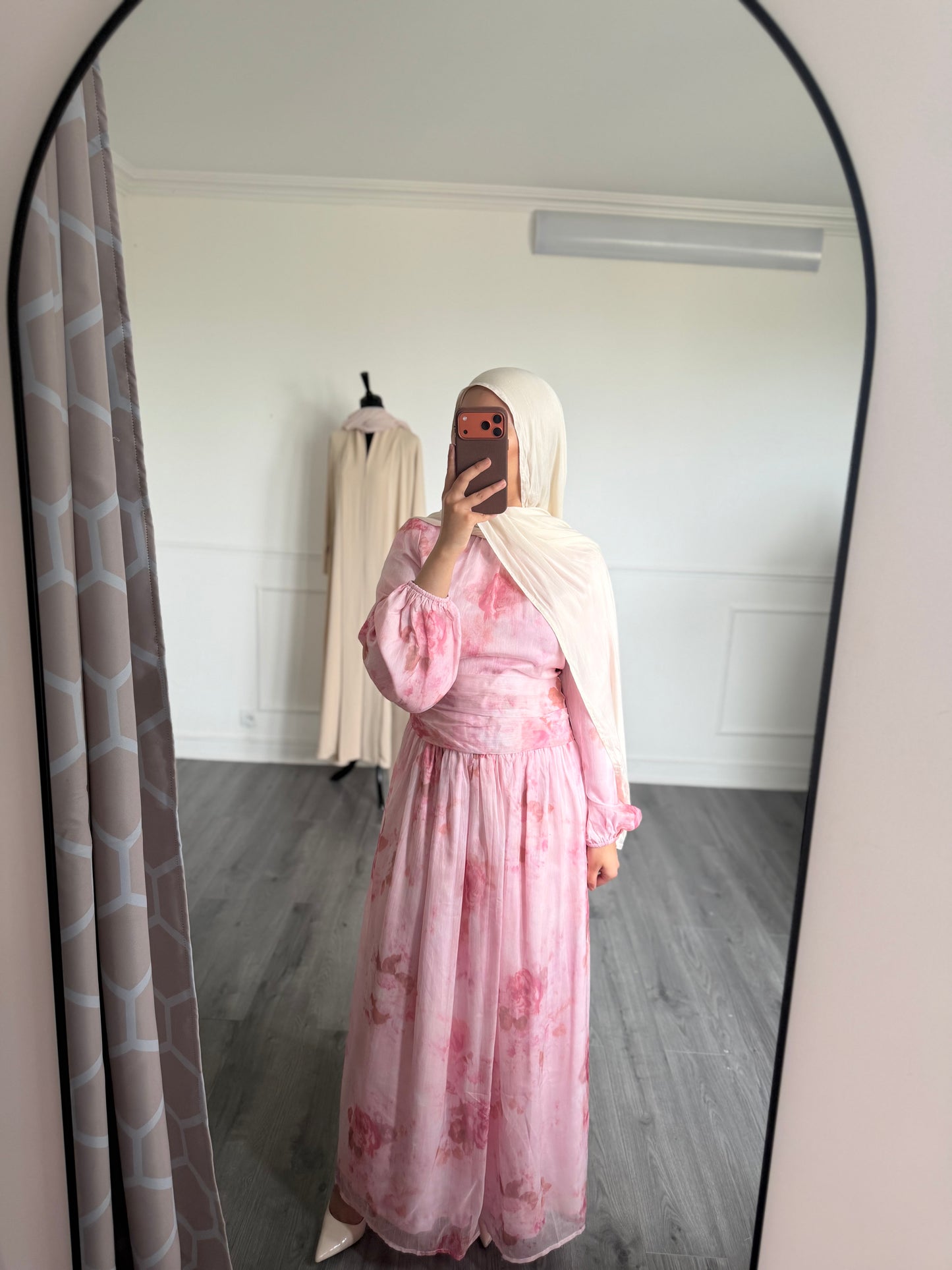 Robe fleurie rose