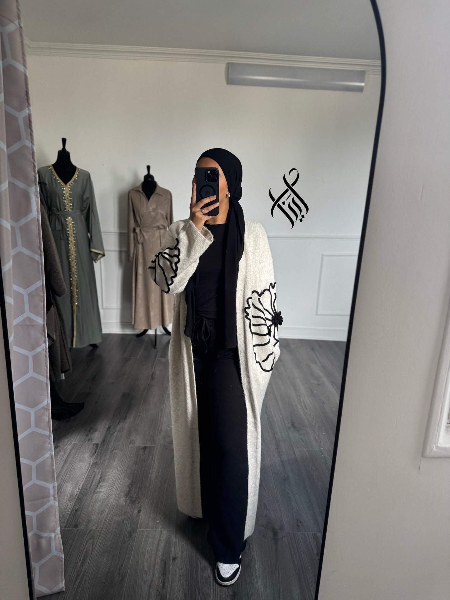 Gilet doux fleurie