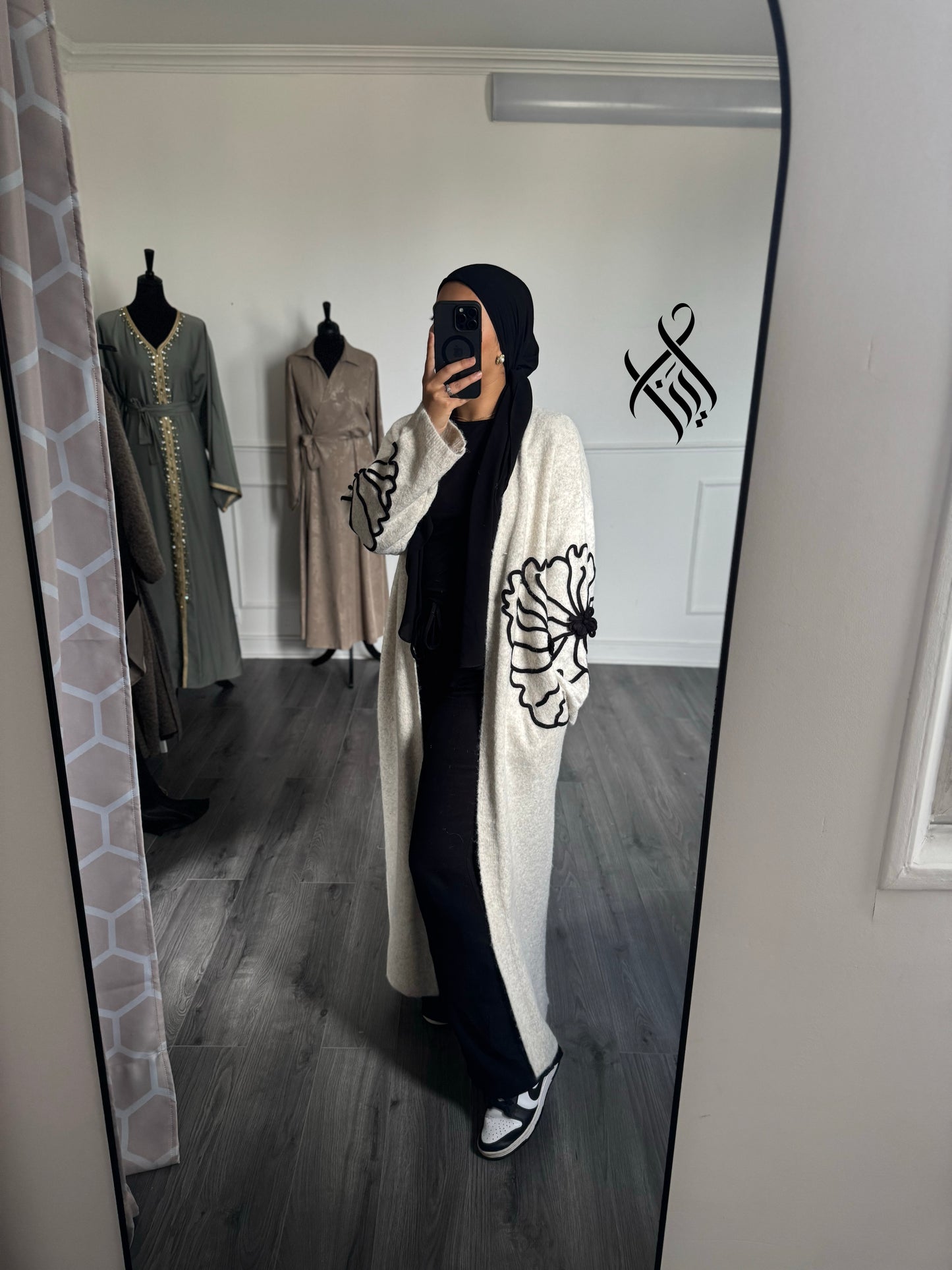 Gilet doux fleurie