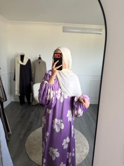 Robe fleurie violette