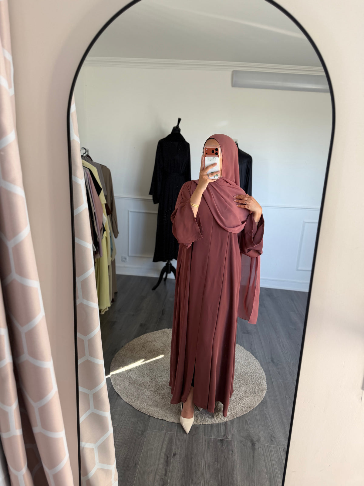 ABAYA SORAYA- Terracota fonce rose