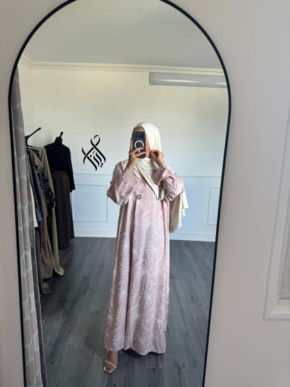Robe à motif rose
