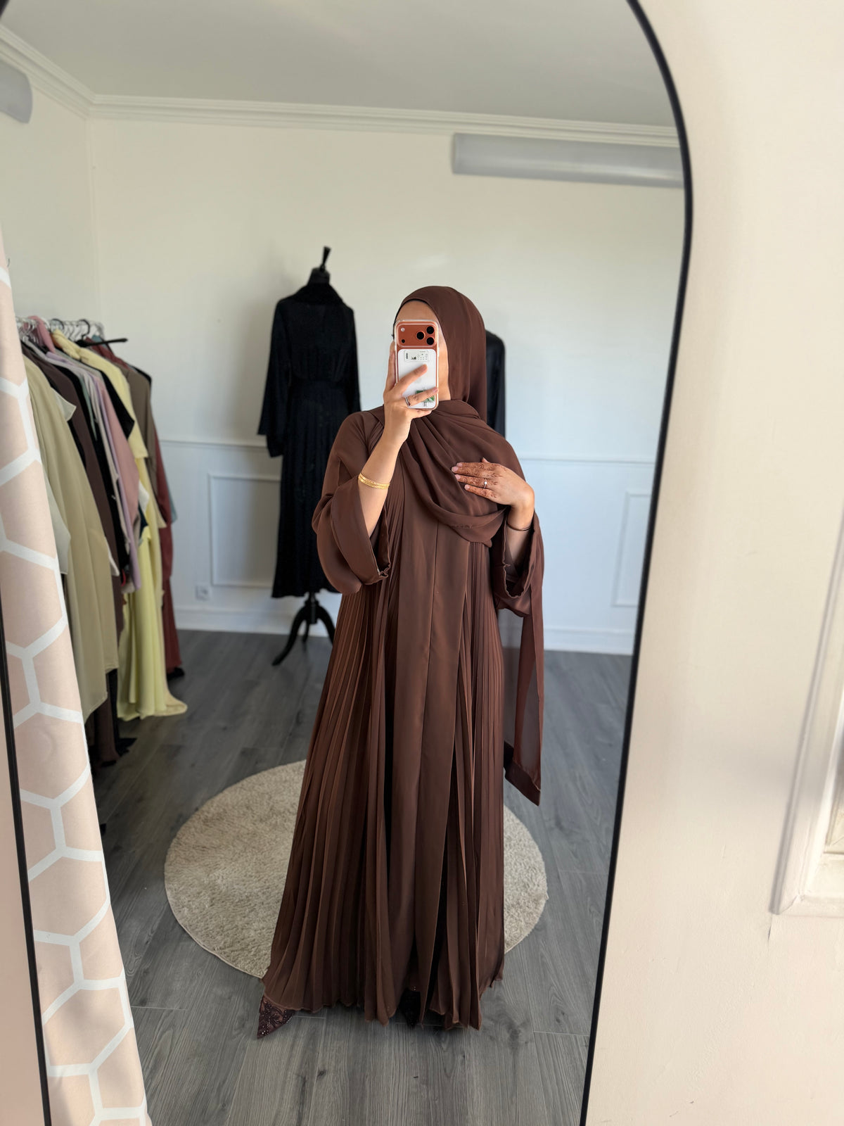 Abaya Noor Marron chocolat au lait