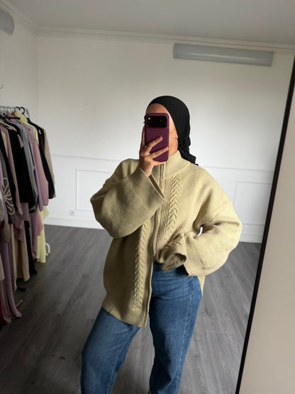 Pull Cosy verte