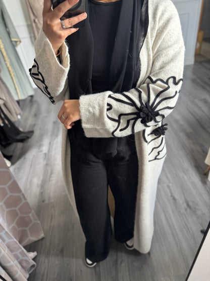 Gilet doux fleurie