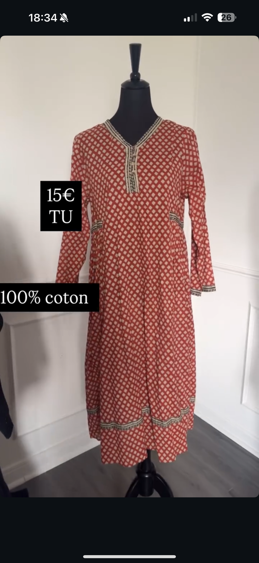 Robe en coton