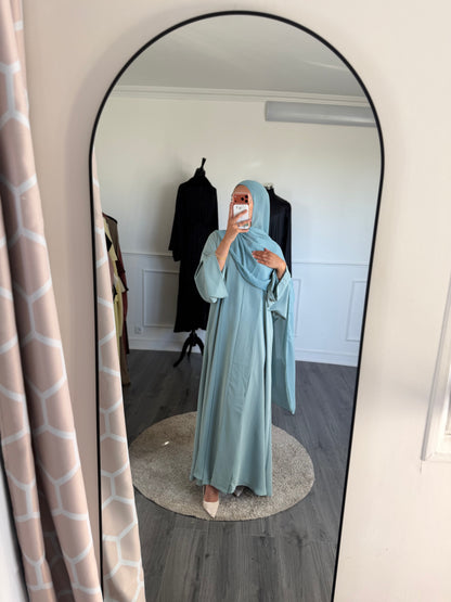 ABAYA SORAYA- Bleu Turquoise