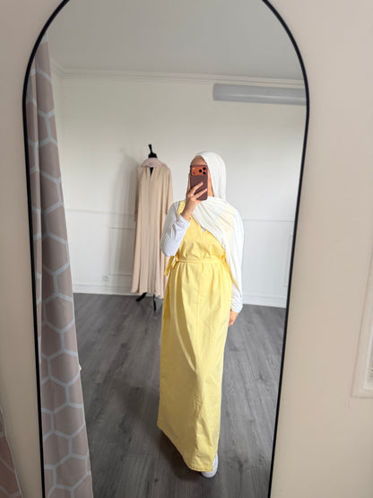 Robe en jean jaune