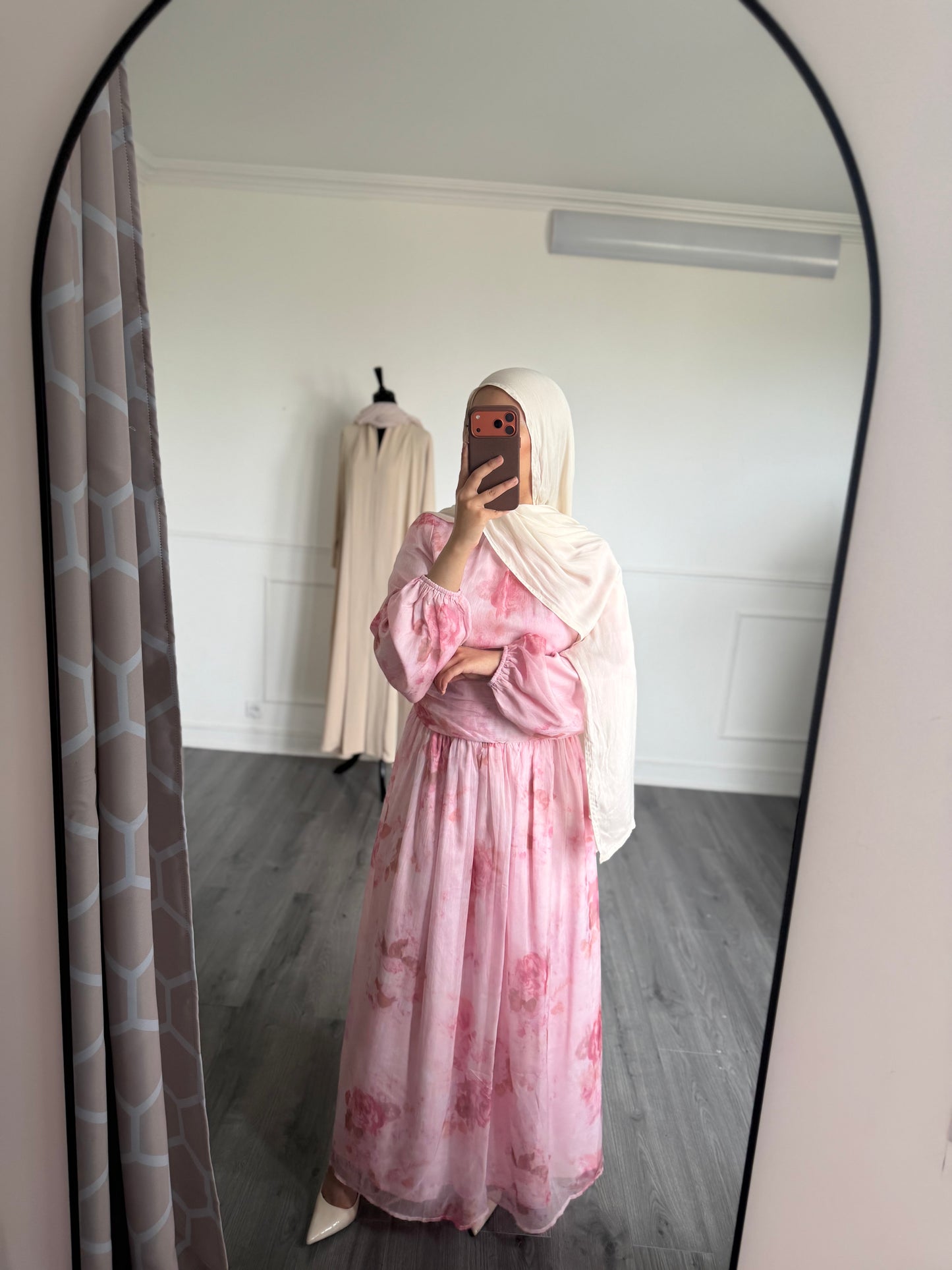 Robe fleurie rose