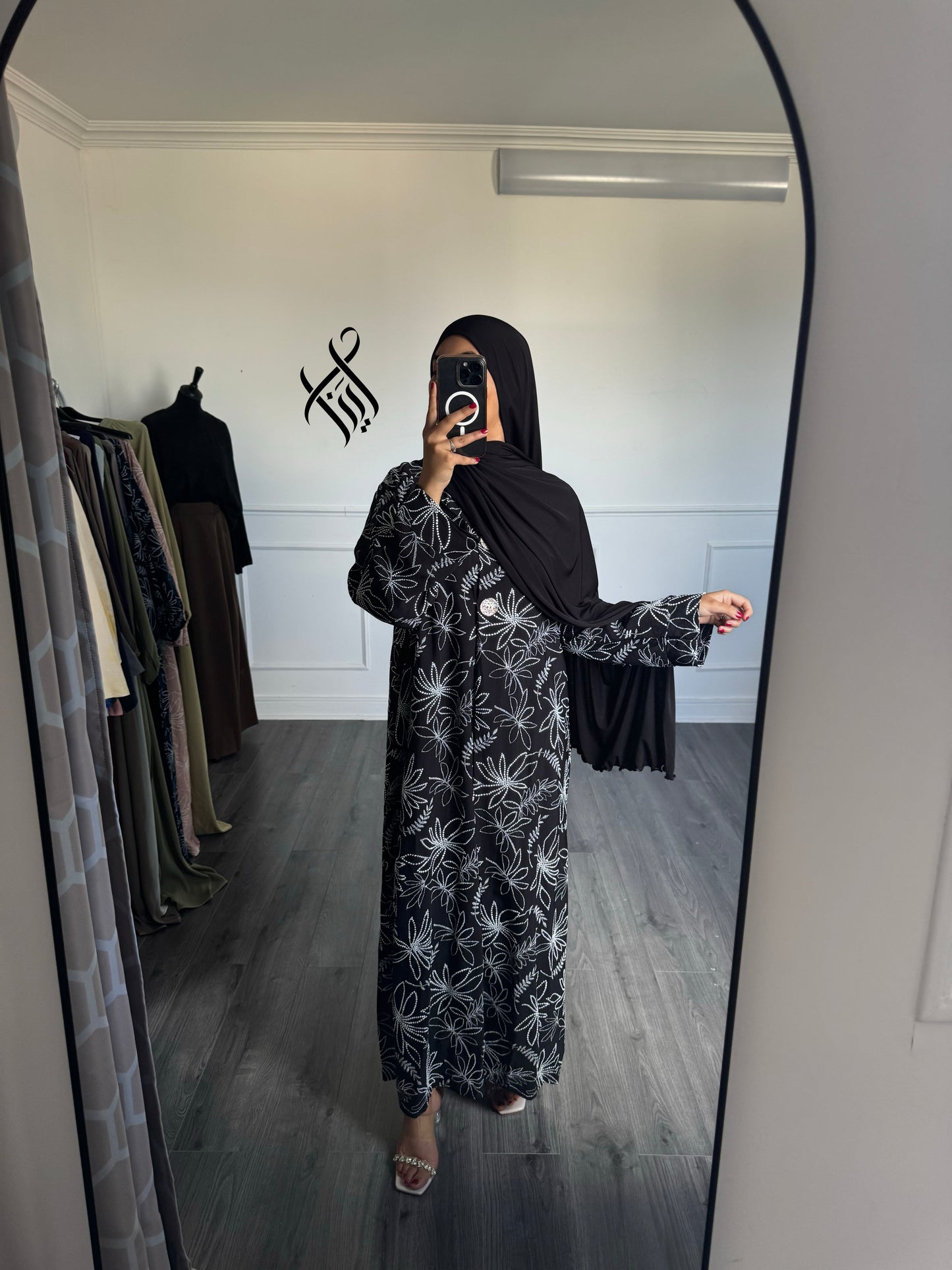 Robe à motif noir