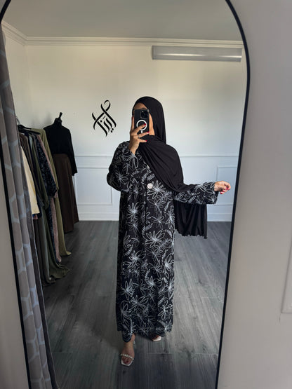 Robe à motif noir