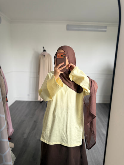Haut oversize jaune