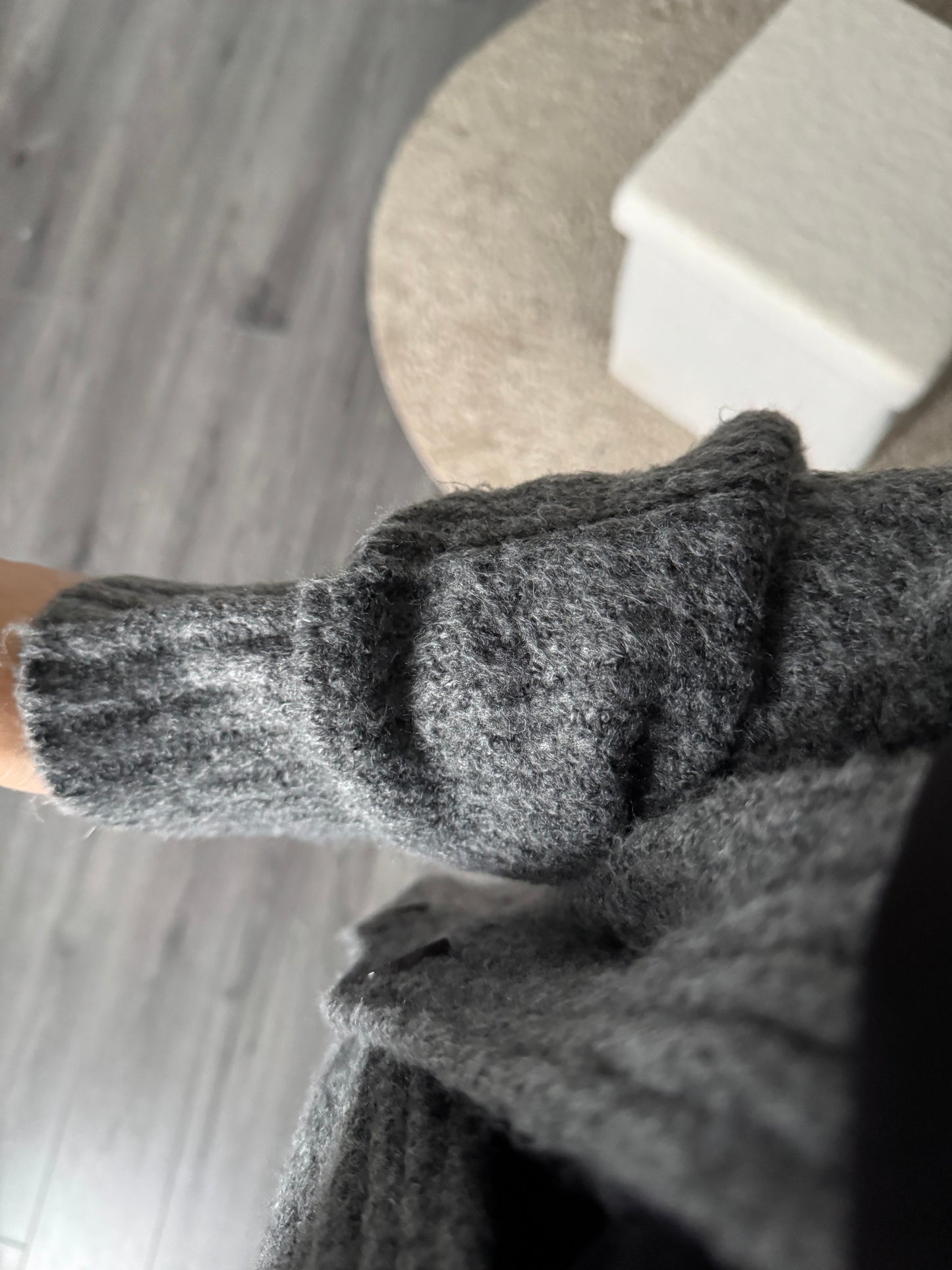 Gris - Gilet oversize