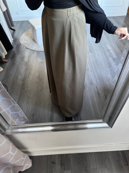 Jupe longue kaki