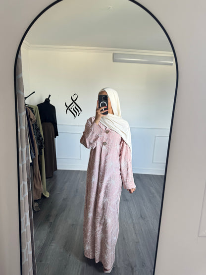 Robe à motif rose