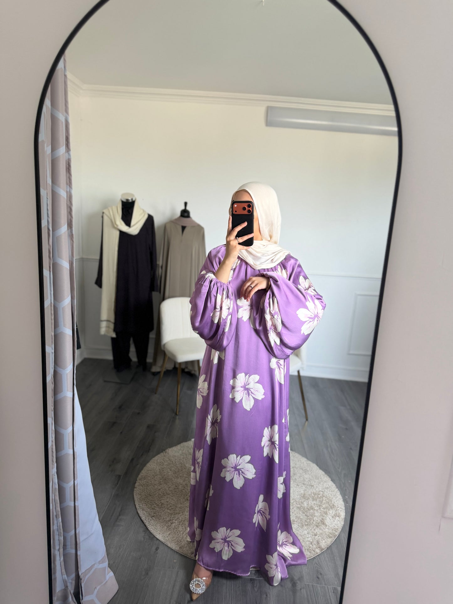 Robe fleurie violette