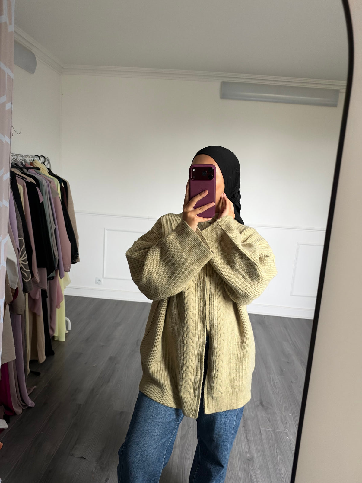Pull Cosy verte