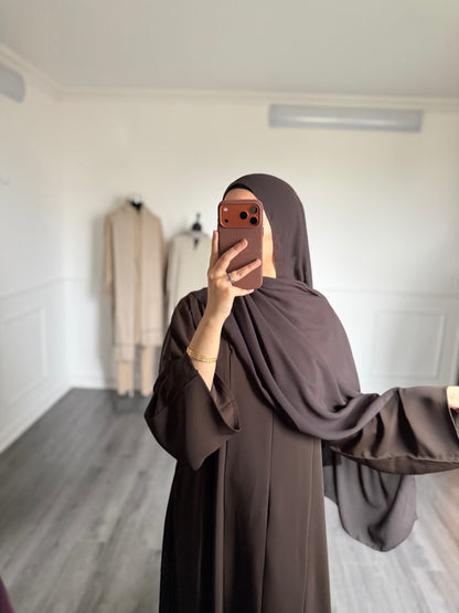 ABAYA SORAYA — Marron Bistre