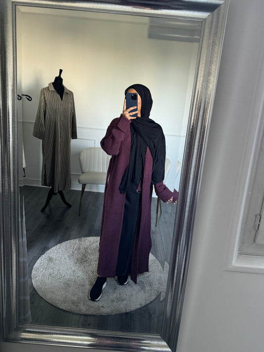 Gilet portefeuille - Prune
