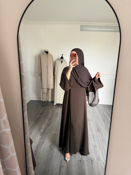 ABAYA SORAYA — Marron Bistre