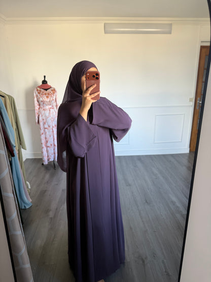 ABAYA SORAYA — Violet foncé