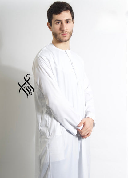 QAMIS SATINÉE ELYAS - BLANC