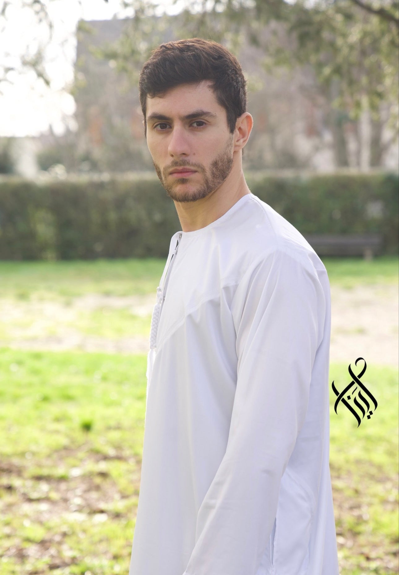 QAMIS SATINÉE ELYAS - BLANC