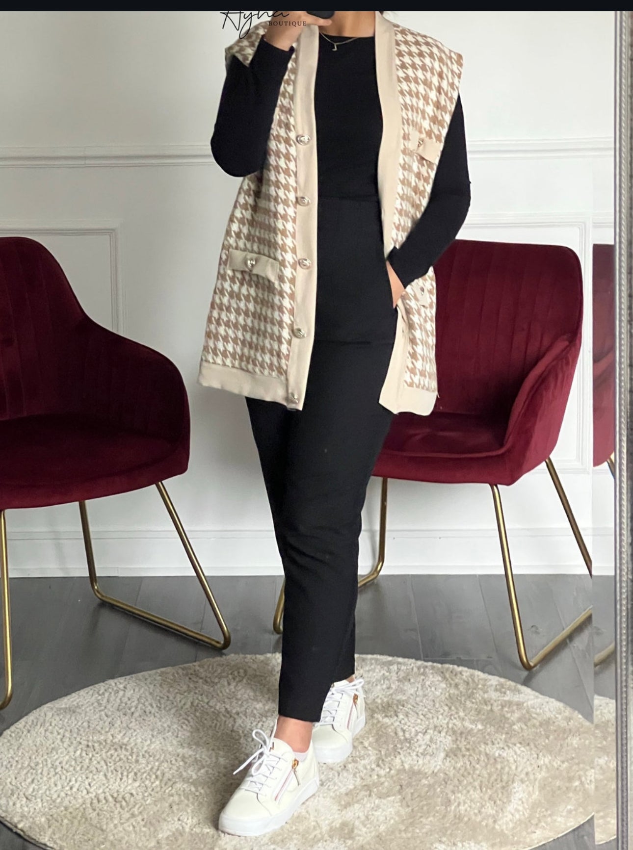 Gilet à carreaux