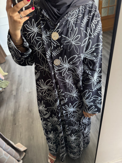 Robe à motif noir