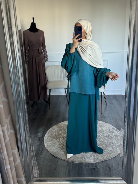 Robe Sana - Bleu canard