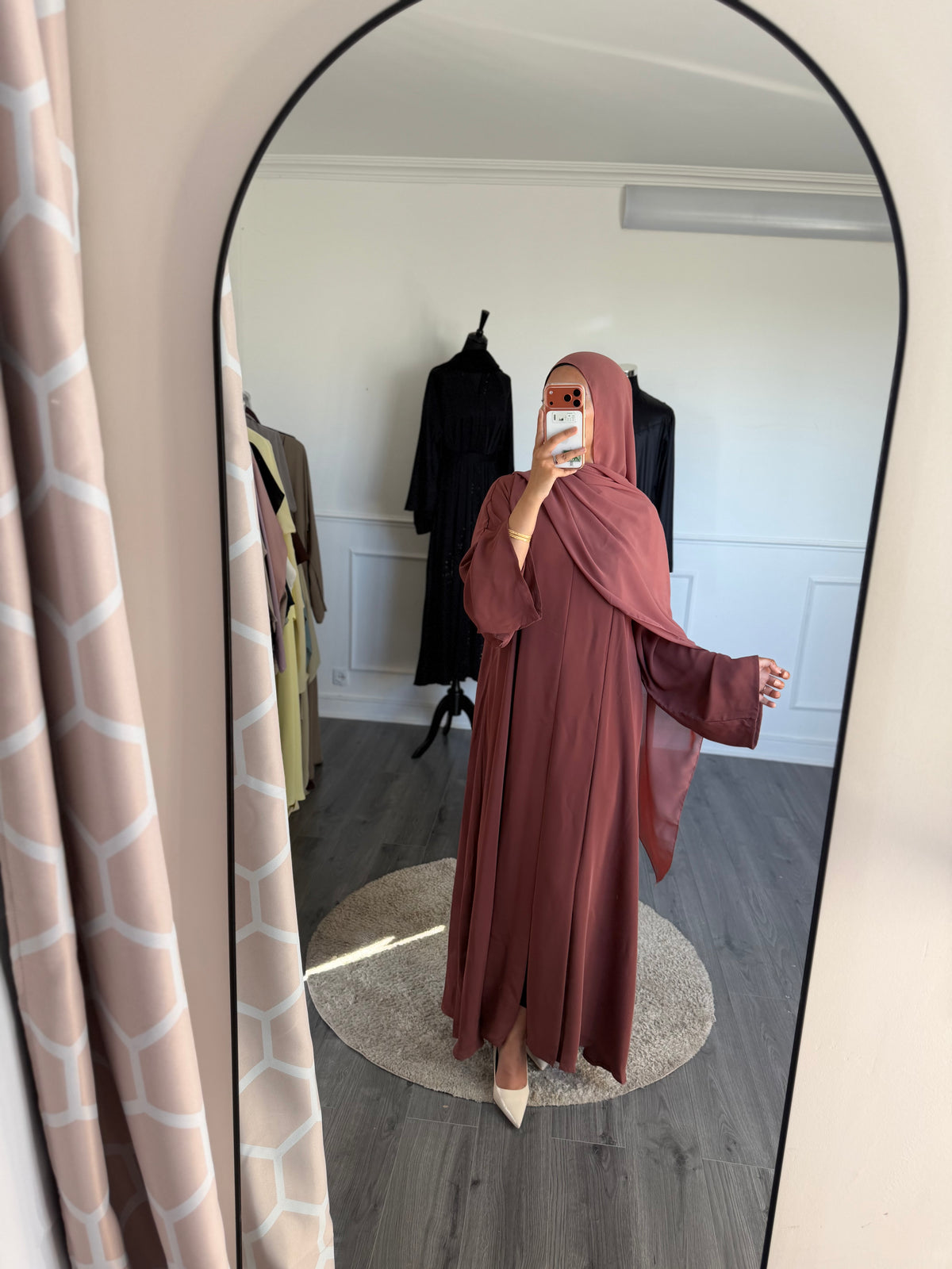 ABAYA SORAYA- Terracota fonce rose