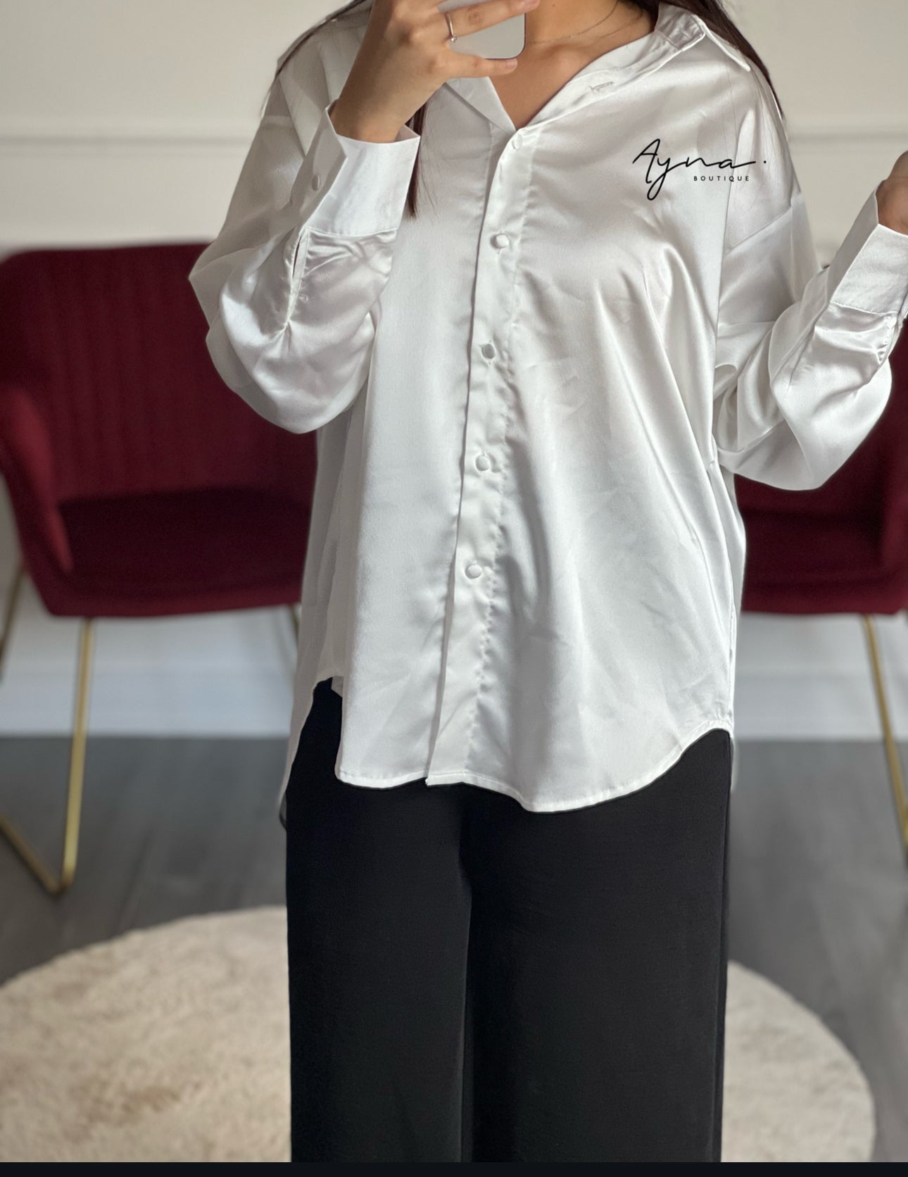Chemise satinée