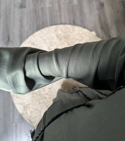 Abaya Mina vert lichen