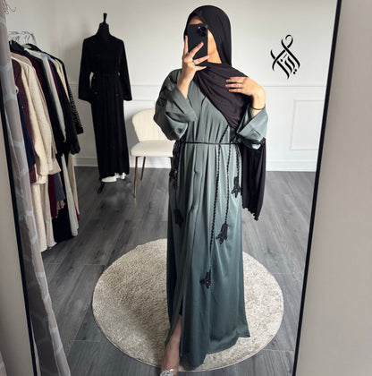 Abaya Mina vert lichen