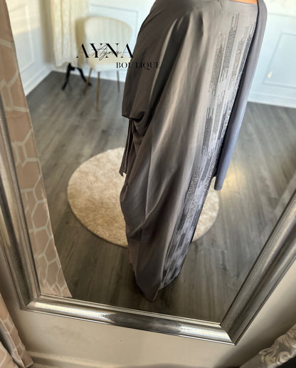 Abaya Melissa Gris