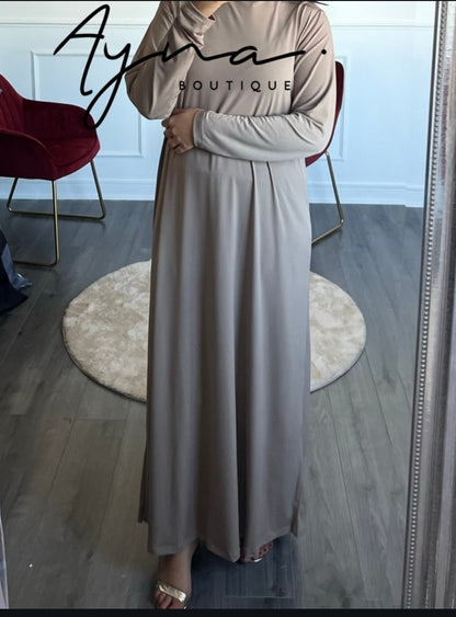 Sous robe manche longue (gris ou beige clair)
