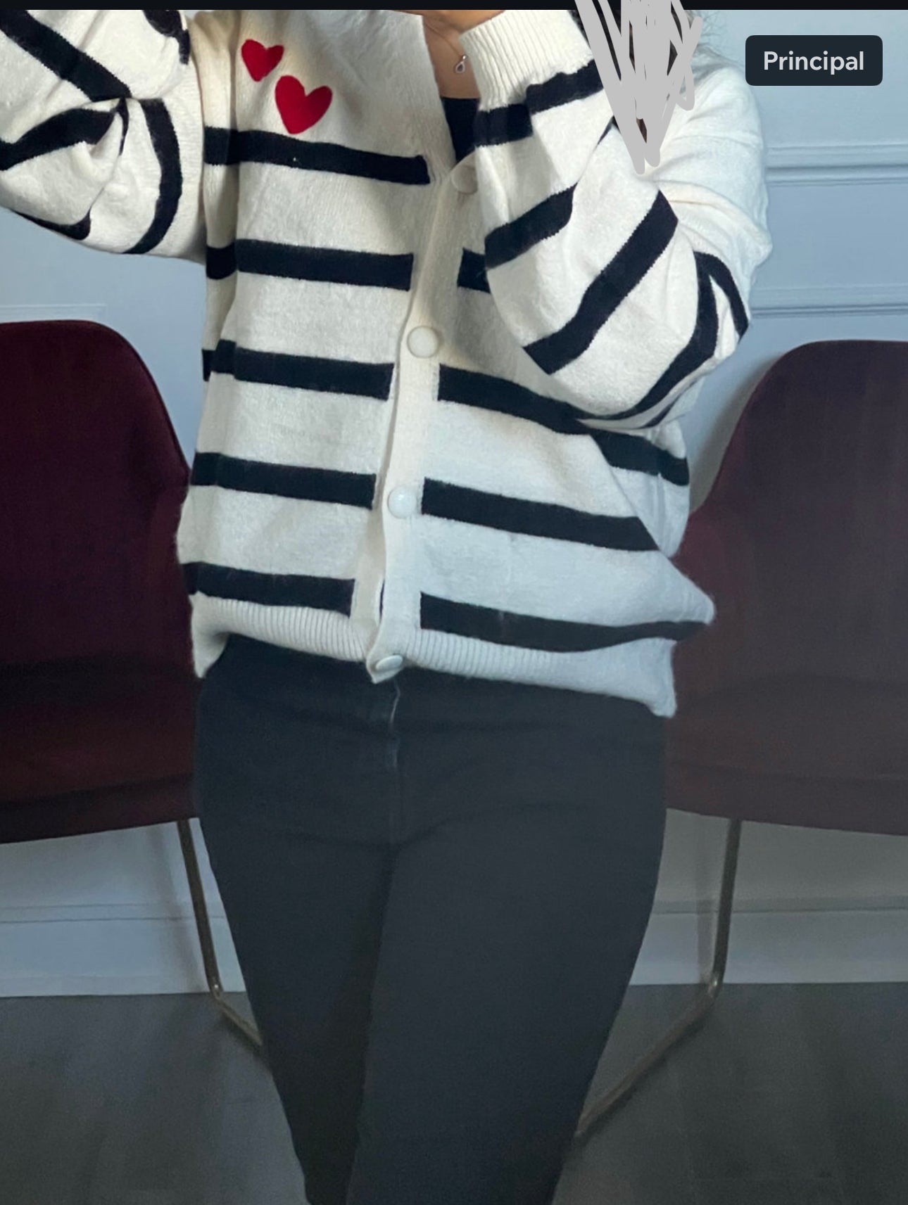 Gilet à cœur